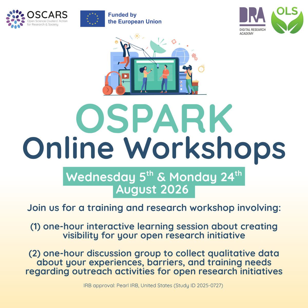OSPARK Online Workshops - August 2026