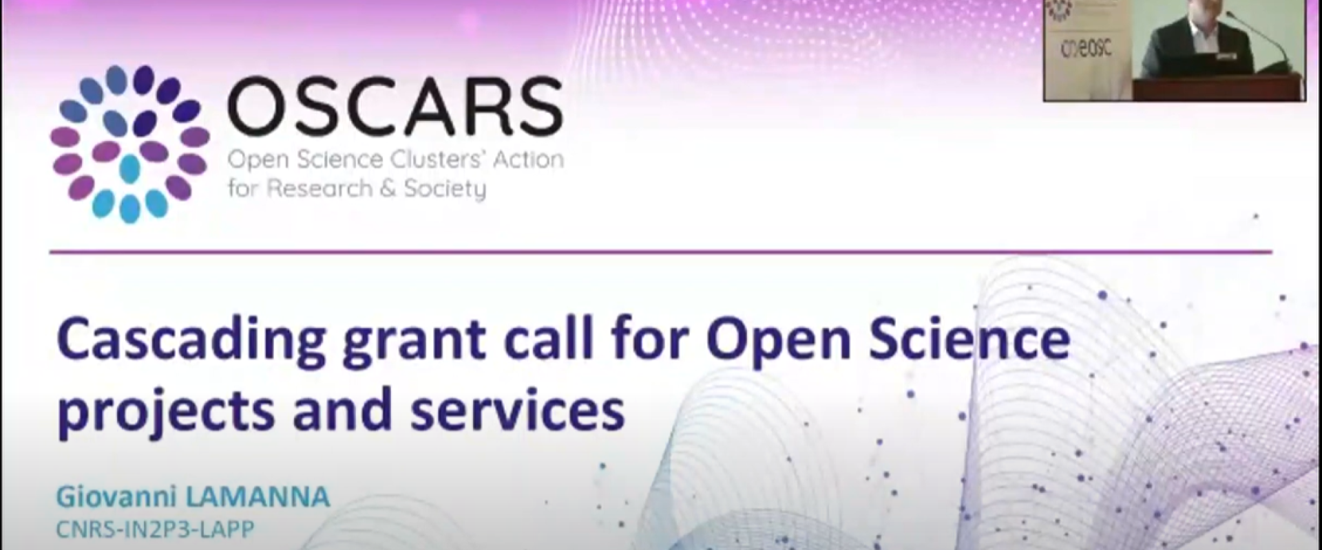 OSCARS 1st Open Call for Open Science projects and services