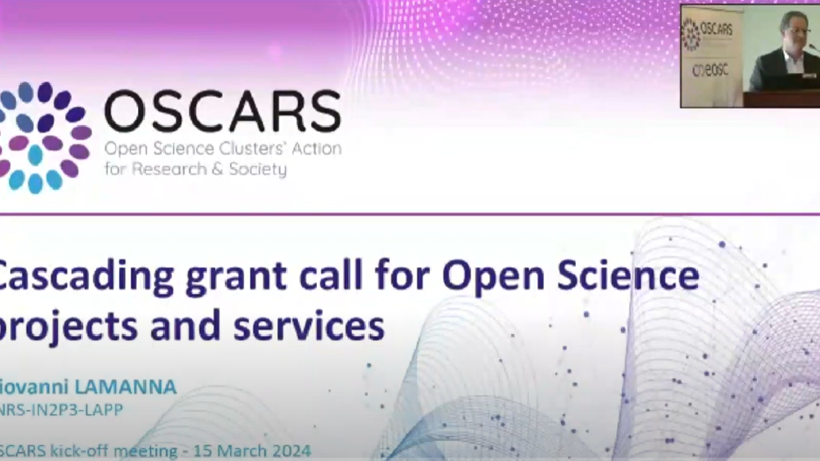 OSCARS 1st Open Call for Open Science projects and services