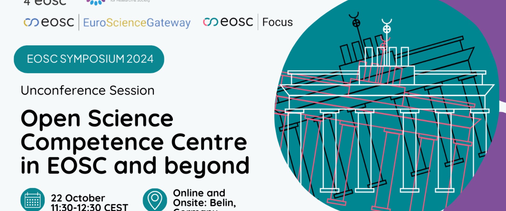 Banner Unconference session Open Science Competence Centre in EOSC and beyond - EOSC Symposium 2024