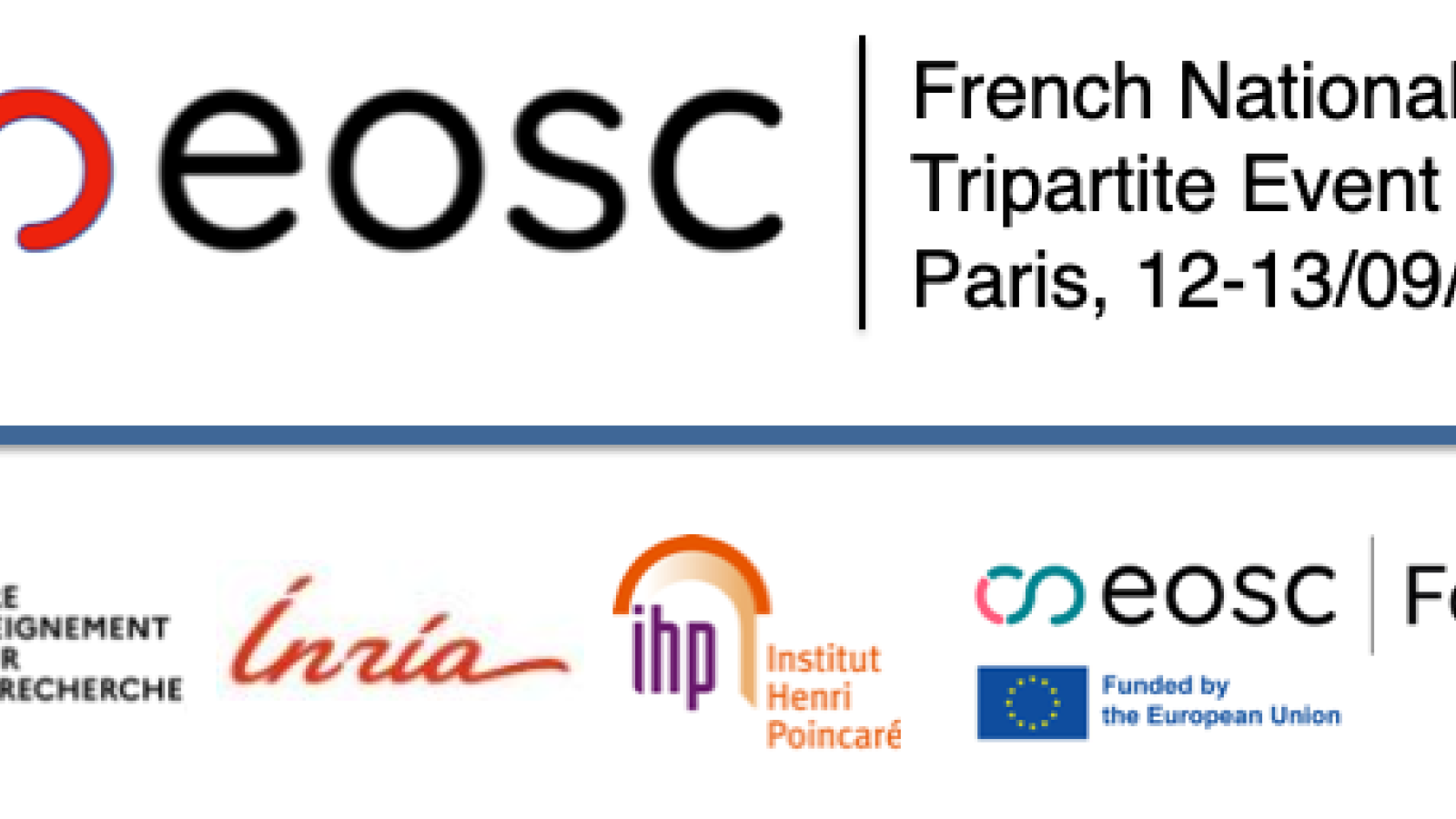 EOSC France 2024 National Tripartite Event - banner