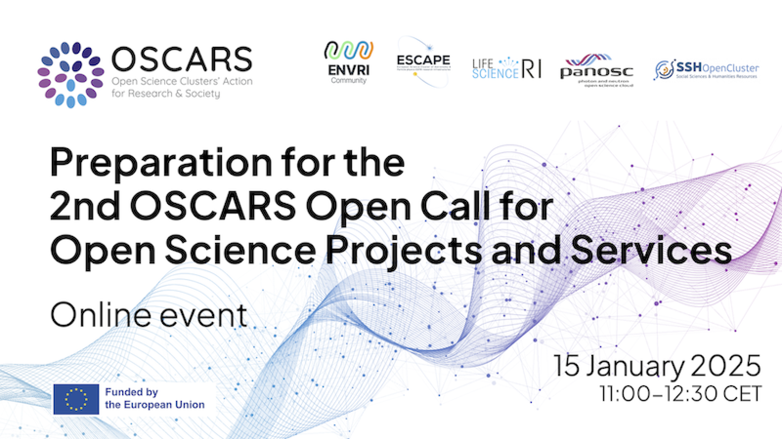 Preparation for the 2nd OSCARS Open Call for Open Science projects and services - BANNER NEW DATE