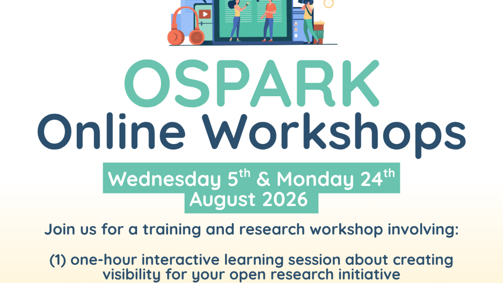 OSPARK Online Workshops - August 2026